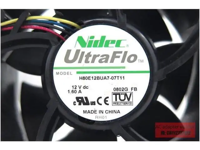 Alt view image 3 of 5 - new Nidec 44x1819 X3610 server cooling fan cooling fan V80E12BGA7-07