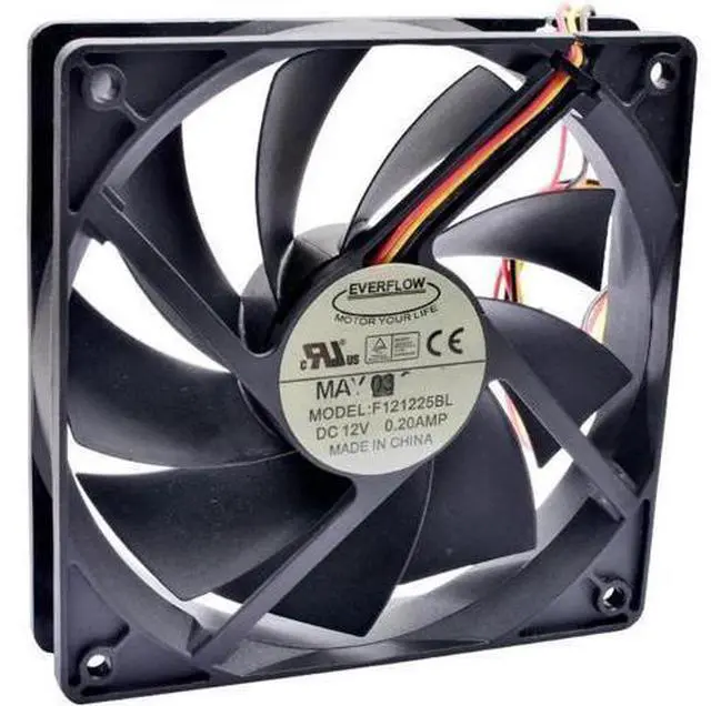 Main image of F121225BL 12cm 12025 120mm fan 120x120x25mm DC12V 0.20A double ball speed detection for cooling fan of computer chassis CPU