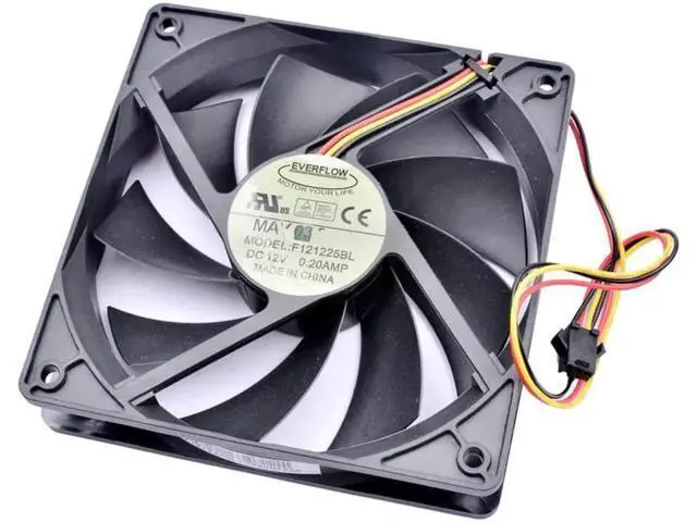 Alt view image 3 of 4 - F121225BL 12cm 12025 120mm fan 120x120x25mm DC12V 0.20A double ball speed detection for cooling fan of computer chassis CPU
