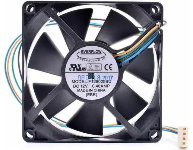 Main image of F128025SU 8cm 8025 80mm fan 12V 0.40A 4 lines pwm chassis CPU large air volume cooling fan