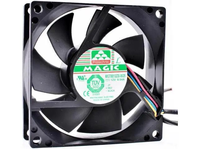 Alt view image 3 of 4 - MGT8012ZB-W25 8cm 8025 80mm fan 80x80x25mm DC12V 0.54A Server chassis power supply large air volume cooling fan