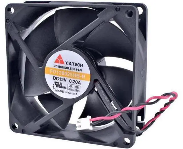Alt view image 3 of 4 - FD128025HB-N 8cm 8025 80mm fan 12V 0.20A Double ball bearing large air volume cooling fan