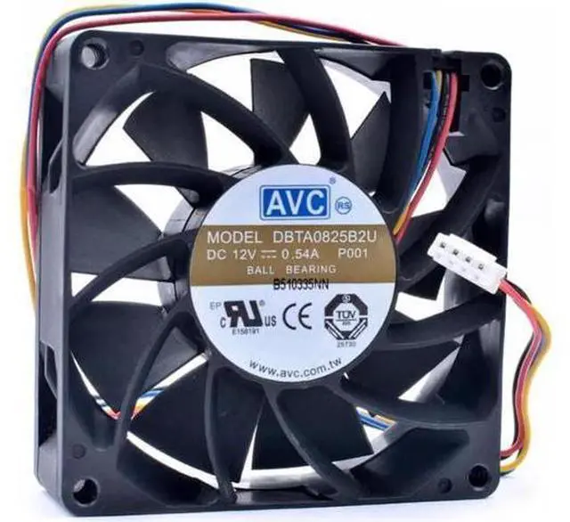 Main image of DBTA0825B2U 8cm 8025 80x80x25mm 80mm fan 12V 0.54A server large air volume cooling fan