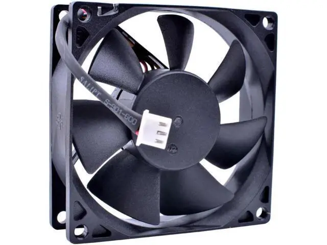 Alt view image 3 of 4 - AD0812XB-A72GL 8cm 8025 80mm fan DC12V 0.55A 3 line computer chassis power supply cooling fan