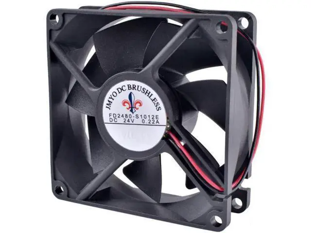 Alt view image 4 of 4 - FD2480-S1012E 8cm 8025 80mm fan 24V 0.22A Large air volume inverter cooling fan