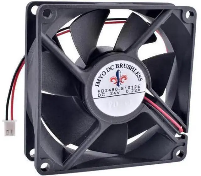 Alt view image 3 of 4 - FD2480-S1012E 8cm 8025 80mm fan 24V 0.22A Large air volume inverter cooling fan