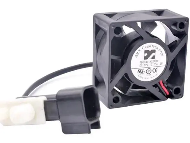 Alt view image 3 of 5 - FD1240-A0242D 4cm 40mm fan 40x40x20mm DC12V 0.25A 2 lines Cooling fan for server switch power supply