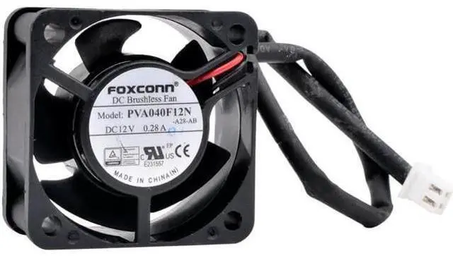 Main image of PVA040F12N 4cm 40mm fan 40x40x20mm DC12V 0.28A 2pin double ball bearing cooling fan for power supply