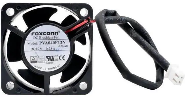 Alt view image 4 of 4 - PVA040F12N 4cm 40mm fan 40x40x20mm DC12V 0.28A 2pin double ball bearing cooling fan for power supply