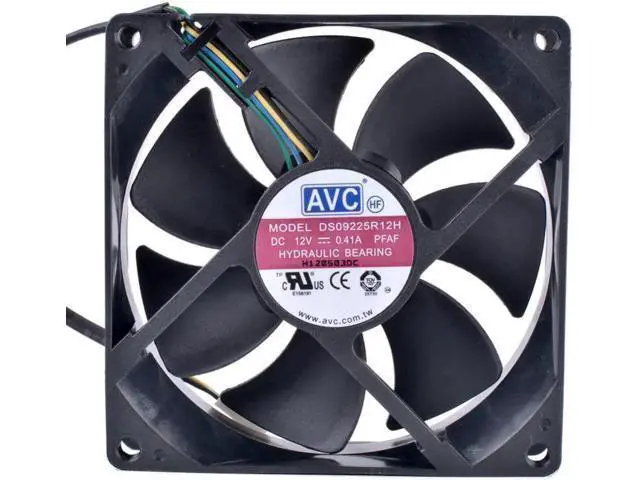 Alt view image 3 of 4 - DS09225R12H 9cm 90mm fan 9025 9225 12V0.41A 4pin PWM computer CPU ligent temperature control cooling fan