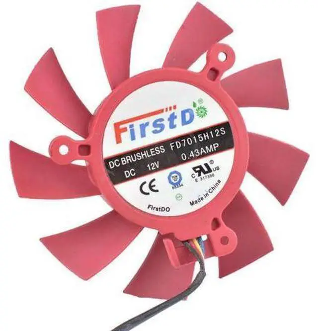 Main image of FD7015H12S 65mm 39mm fan 12V 0.43A 4Pin HD5770 HD5850 HD5830 VGA Video Card cooling Fan