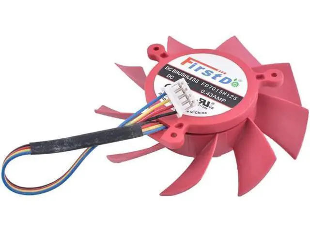 Alt view image 3 of 4 - FD7015H12S 65mm 39mm fan 12V 0.43A 4Pin HD5770 HD5850 HD5830 VGA Video Card cooling Fan