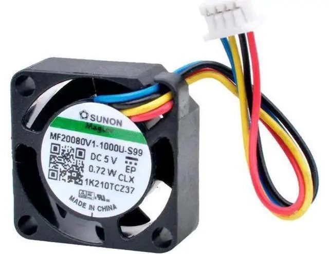 Main image of MF20080V1-1000U-S99 2cm 20mm fan 20x20x8mm DC5V 0.72W 4 lines 4pin Micro cooling fan supporting speed control