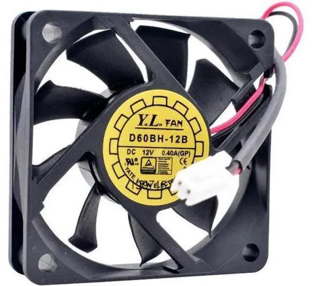 Main image of D60BH-12B 6cm 60mm fan 60x60x15mm 6015 DC12V 0.40A Double ball bearing for power cooling fan