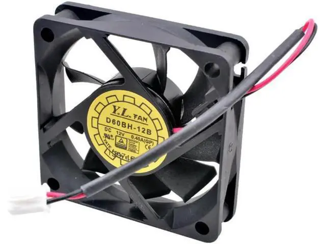 Alt view image 3 of 4 - D60BH-12B 6cm 60mm fan 60x60x15mm 6015 DC12V 0.40A Double ball bearing for power cooling fan