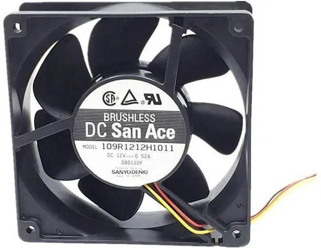 Main image of 2pcs\/lot 109R1212H1011 Server Square Fan 12038 12cm 120X120X38mm DC12V 0.52A Server Cooling Fan