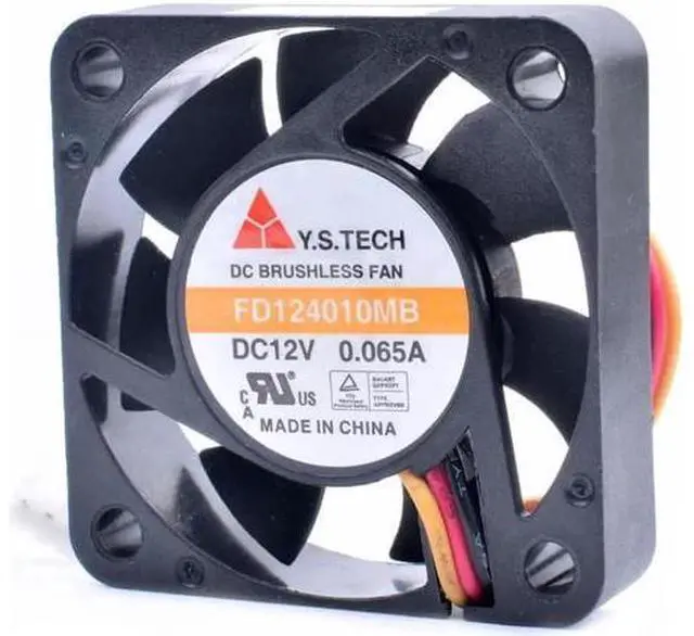 Alt view image 3 of 4 - Y.S FD124010MB 4cm 4010 40x40x10mm 40mm fan 12V 0.065A 3 lines very quiet cooling fan