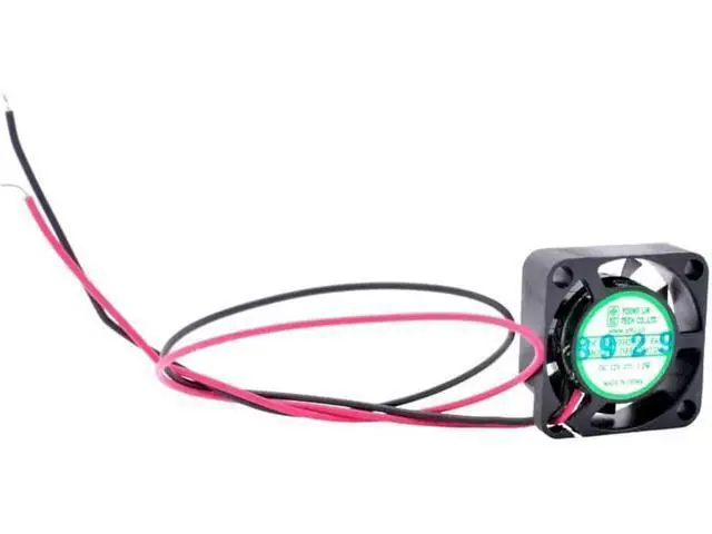 Alt view image 3 of 5 - DFB200612M 2cm 20mm fan 20x20x6mm DC12V 1.2W 2 wires double ball bearing Mini ultra-thin cooling fan for router projector