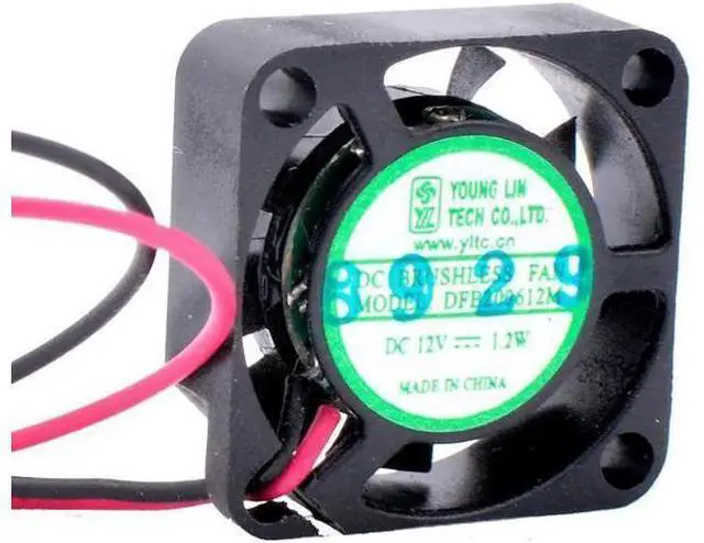 Main image of DFB200612M 2cm 20mm fan 20x20x6mm DC12V 1.2W 2 wires double ball bearing Mini ultra-thin cooling fan for router projector
