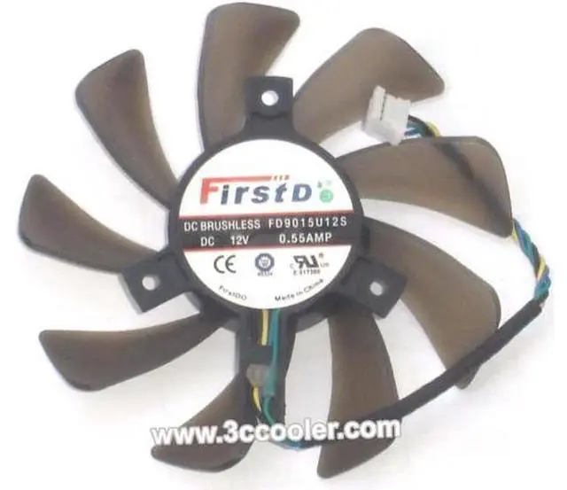 Main image of for FirstD FD9015U12S 12V 0.55A 4 Wires 4 Pins Connector Frameless Cooling fan, VGA Fan