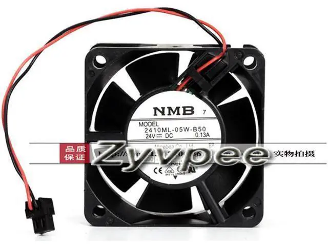Alt view image 3 of 6 - for Original NMB 60*25MM 2410ML-05W-B50 24V 0.13A 2 wires 2 pins 6CM 60MM Inverter fan Cooling Fan