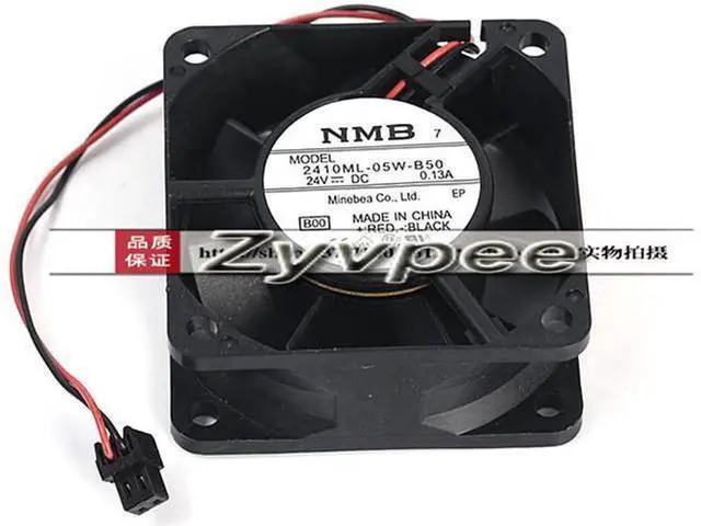 Alt view image 4 of 6 - for Original NMB 60*25MM 2410ML-05W-B50 24V 0.13A 2 wires 2 pins 6CM 60MM Inverter fan Cooling Fan