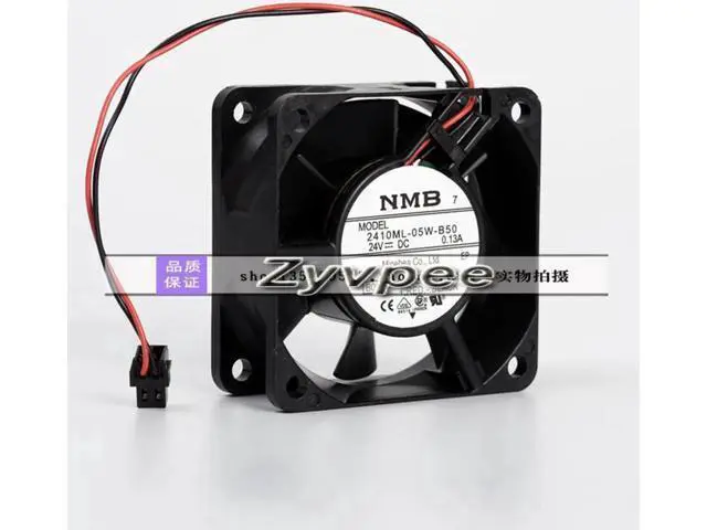Alt view image 6 of 6 - for Original NMB 60*25MM 2410ML-05W-B50 24V 0.13A 2 wires 2 pins 6CM 60MM Inverter fan Cooling Fan