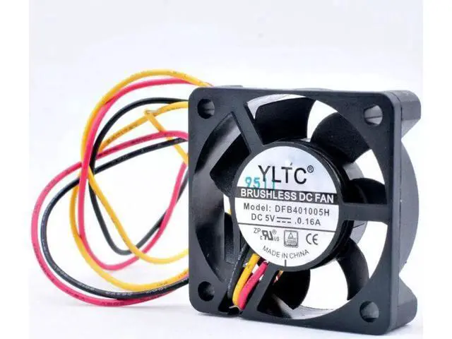 Alt view image 4 of 4 - DFB401005H 4cm 40mm fan 40x40x10mm DC5V 0.16A 3 wires 2 ball bearings Cooling fan suitable for router heat sink aluminum fins