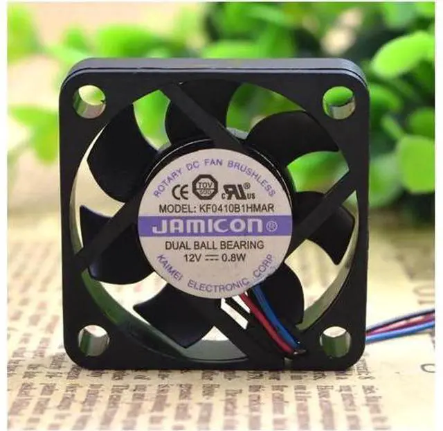 Alt view image 2 of 4 - JAMICON KF0410B1HMAR 5CM\/ cm 12V 0.8w 3 lines nverter mute fan cooling fan