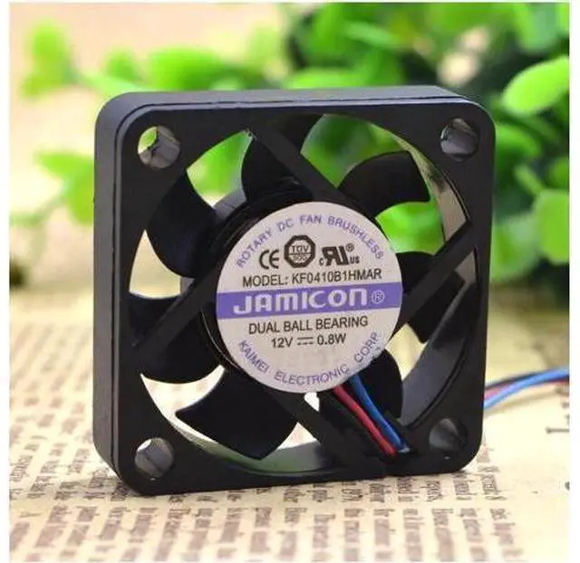 Alt view image 4 of 4 - JAMICON KF0410B1HMAR 5CM\/ cm 12V 0.8w 3 lines nverter mute fan cooling fan