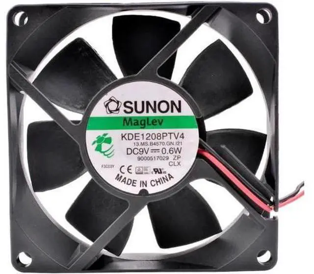 Main image of KDE1208PTV4 8cm 80mm fan 8025 80x80x25mm DC9V 0.6W Magnetic suspension bearing cooling fan