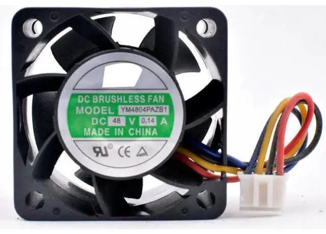 Main image of YM4804PAZB1 4cm 40mm fan 40x40x28mm DC48V 0.14A 4 lines Large-volume cooling fan suitable for servers