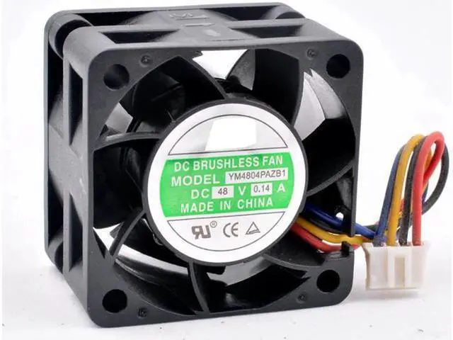 Alt view image 4 of 4 - YM4804PAZB1 4cm 40mm fan 40x40x28mm DC48V 0.14A 4 lines Large-volume cooling fan suitable for servers