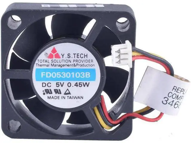 Alt view image 2 of 4 - FD0530103B 3010 3cm 30mm fan 5V 0.45W Double ball bearing micro cooling fan