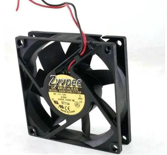 Main image of for ADDA 80x20mm AD0812HB-C71GP 12V 0.34A 2 wires 8CM case fan power cooler cpu fan
