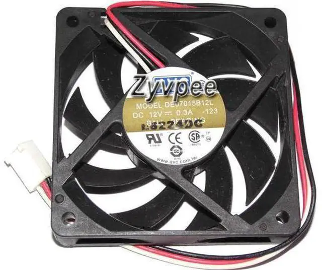 Main image of AVC 70*15MM DE07015B12L -123 DC 12V 0.3A 3 Wires 3 Pins case fan 7cm cpu fan Cooling Fan