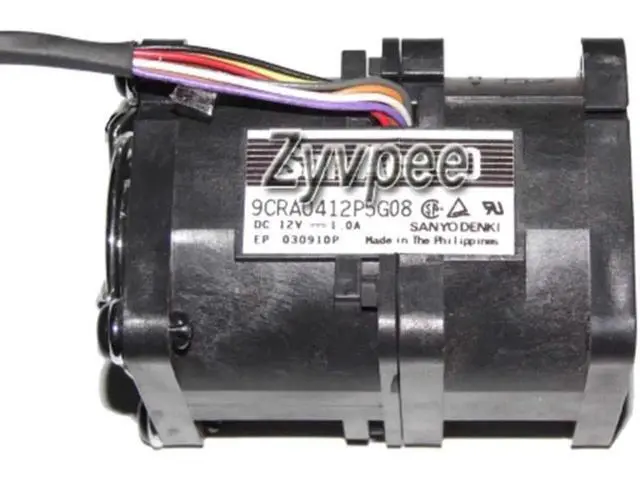 Alt view image 2 of 3 - 4056 40*56mm 9CRA0412P5G08 12V 1.0A CS24-SC F1D 8 Wires Case fan 4CM server cpu cooler