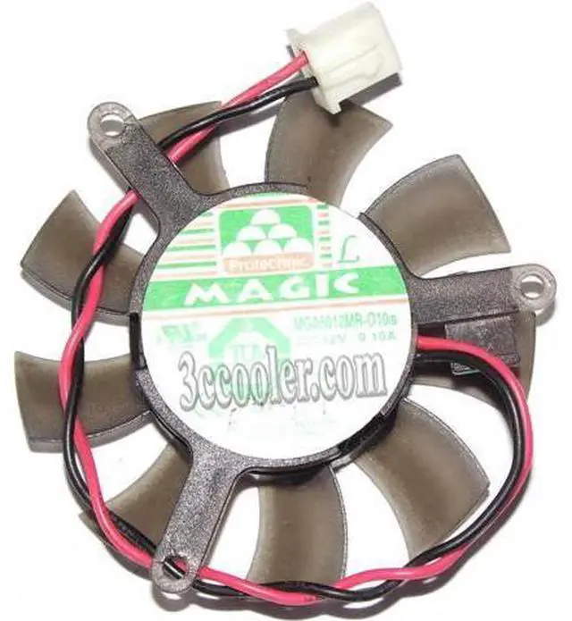 Main image of for MAGIC MGA5012MR-O10 12V 0.1A 2 Wires 2 pins VGA cooling fan video card fan graphics Card cooler