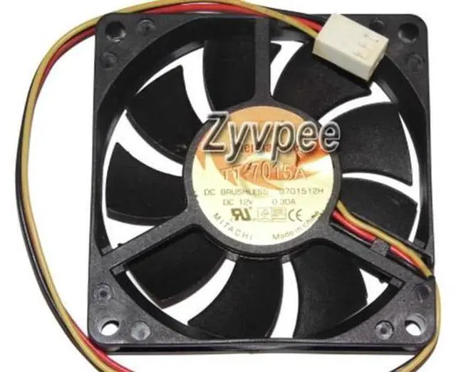 Main image of 70mm B701512H TT-7015A 12V 0.3A 3 wires cpu cooling fan 70x15mm