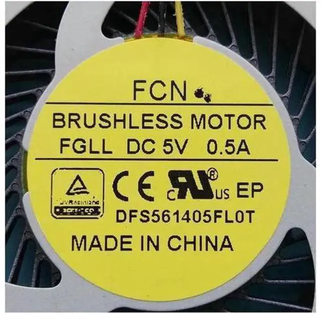 Alt view image 3 of 3 - New original cpu fan DFS561405FL0T FGLL DC 5V 0.5A DC28000GUF0 laptop cpu cooling fan cooler