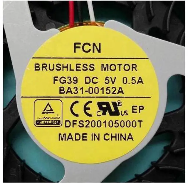 Alt view image 2 of 3 - New original cpu fan for SAMSUNG DFS200105000T FG39 DC5V 0.5A BA31-00152A cooling fan cooler