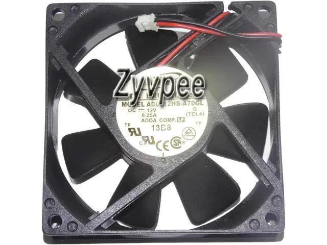 Alt view image 6 of 6 - for ADDA 80*25mm AD0812HS-A70GL 12V 0.25A 2 Wire 2 pins 8cm case fan,cpu cooler,cooling fan