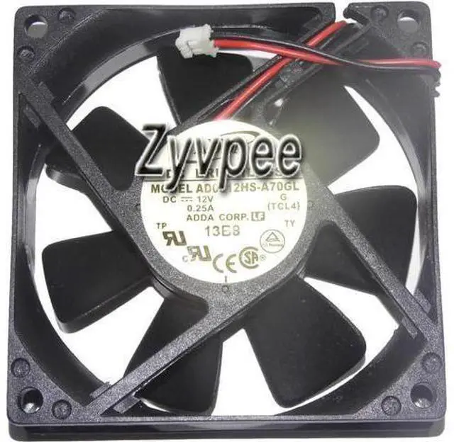 Main image of for ADDA 80*25mm AD0812HS-A70GL 12V 0.25A 2 Wire 2 pins 8cm case fan,cpu cooler,cooling fan