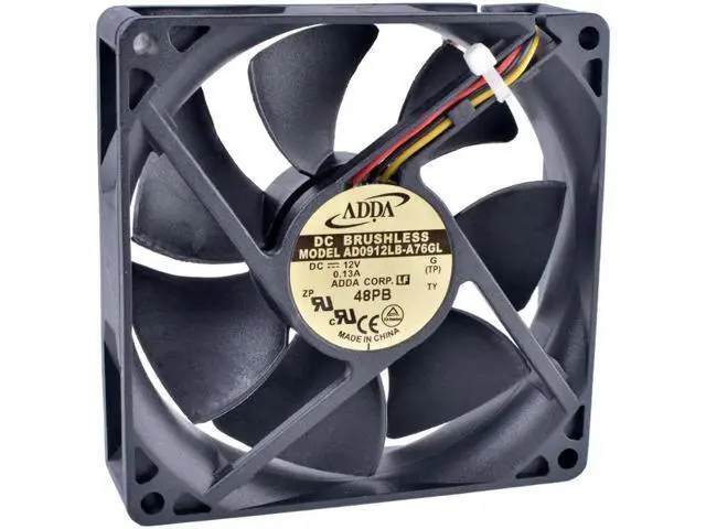Alt view image 2 of 4 - AD0912LB-A76GL 9cm 90mm fan 9025 9225 12V 0.13A 90x90x25mm 3pin double ball bearing computer CPU cooler cooling fan