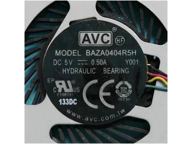 Alt view image 3 of 3 - New original cpu fan for AVC BAZA0404R5H DC 5V 0.5A Y001 CPU COOLING FAN COOLER