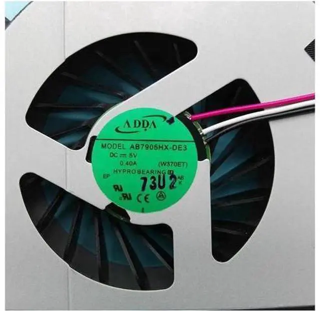 Alt view image 3 of 3 - Original Fan For Clevo W150 W150er W350 W350ETQ W370 W370ETQ W370SKQ K590S K660E cpu cooling fan AB7905HX-DE3 Radiator cooler