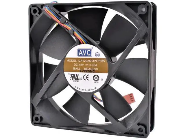 Alt view image 4 of 5 - DA12025B12LP005 120mm fan 12cm 12025 12V 0.30A 4-wire PWM computer CPU high air volume cooling fan