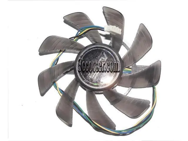 Alt view image 2 of 4 - T129215SU 12V 0.5A 4 wires vga Cooling Fan for GTX460 UNIKA GTX460