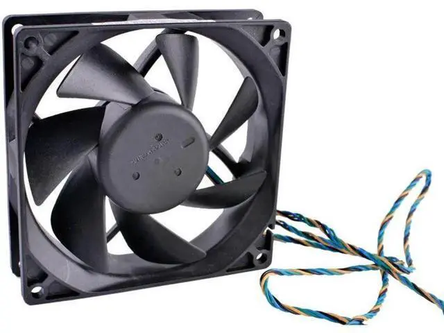 Alt view image 2 of 5 - QUR0912VH 9CM 92X92X25mm 12V 0.60A 4 lines pwm large air volume computer CPU radiator fan Mini water cooling fan