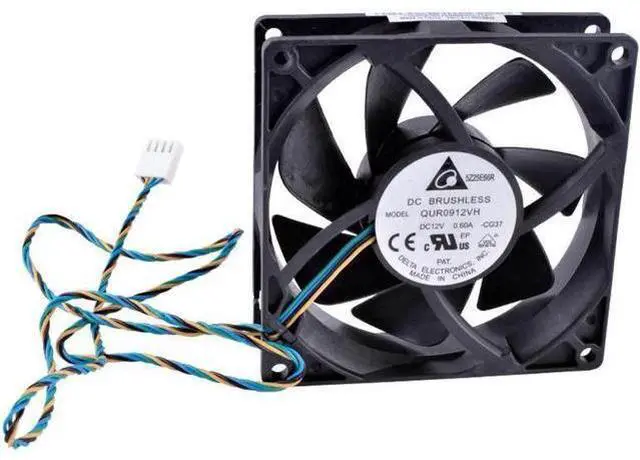 Main image of QUR0912VH 9CM 92X92X25mm 12V 0.60A 4 lines pwm large air volume computer CPU radiator fan Mini water cooling fan